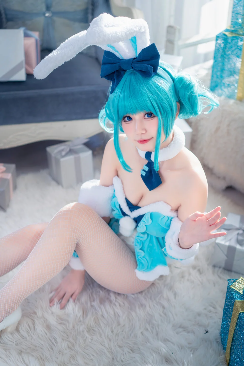 猫大人 - 初音白兔 [24P-280MB] tg@simisebaisi 【丝足阁】003.webp